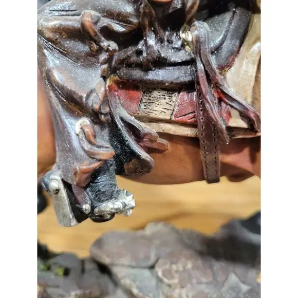 Southwest Theme man on a horse appox 14" x 9" very detailed - Picture 9 of 13